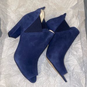 Marc Fisher Peep Toe Suede Bootie